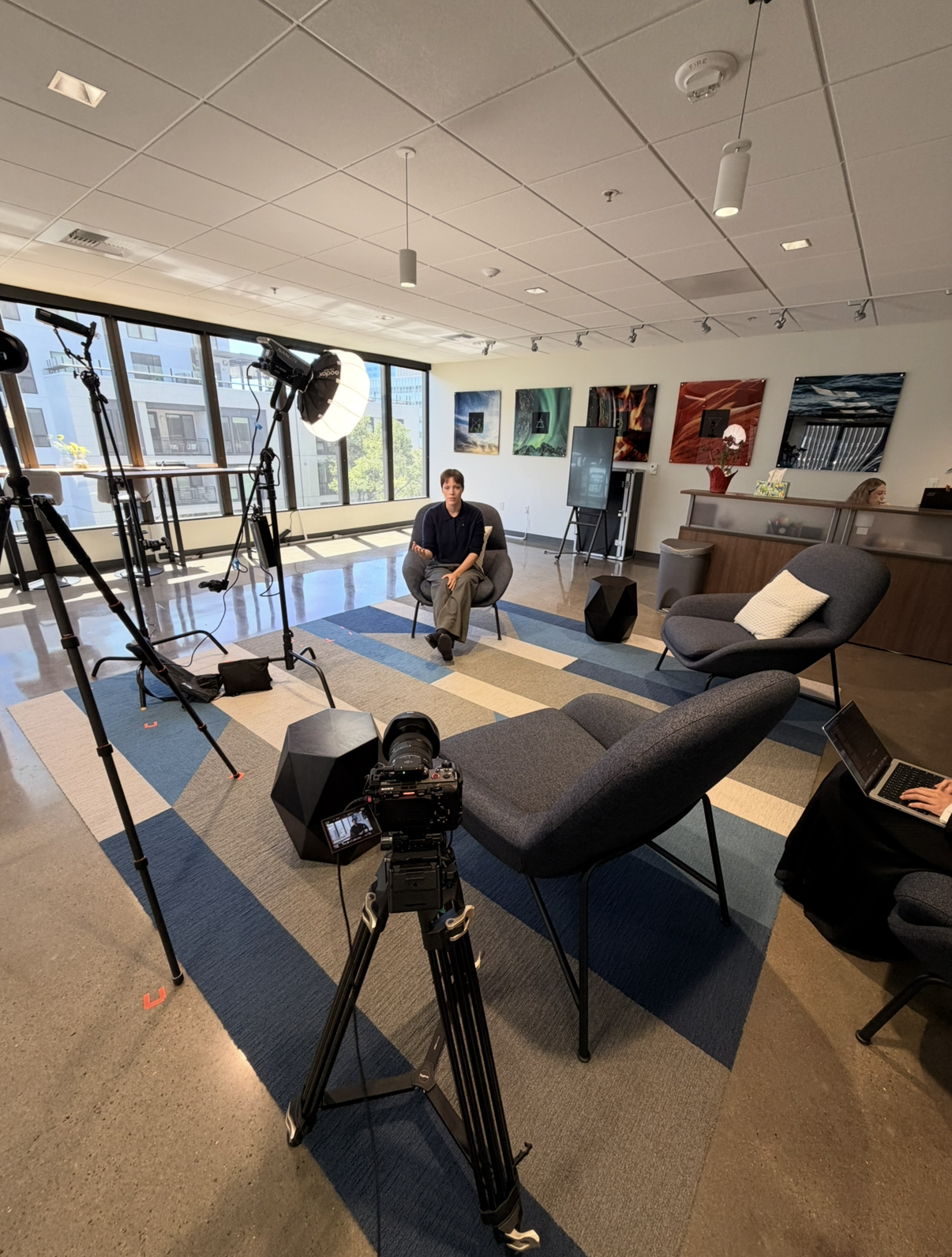 Corporate interview on location